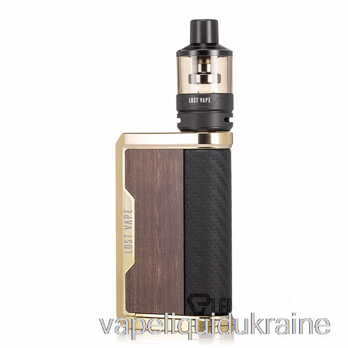 Vape Liquid Ukraine Lost Vape Centaurus Q200 Starter Kit [PODTANK] Gold Teakwood